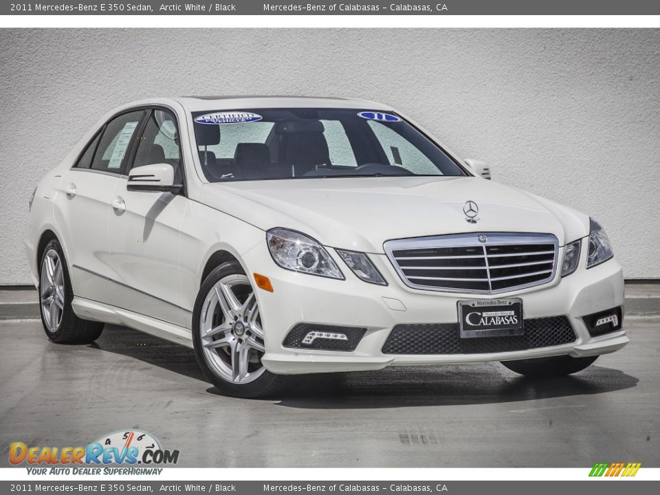 2011 Mercedes-Benz E 350 Sedan Arctic White / Black Photo #12