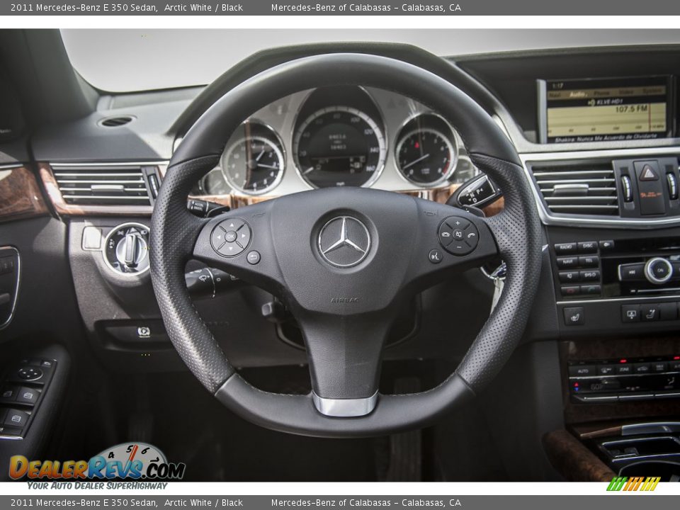 2011 Mercedes-Benz E 350 Sedan Arctic White / Black Photo #15
