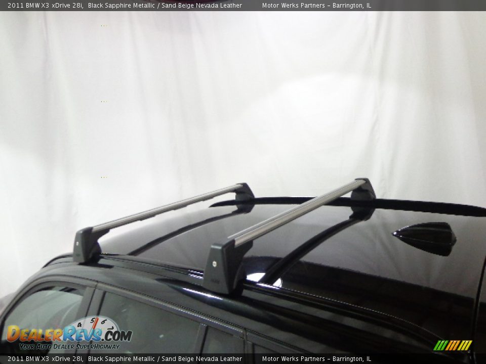 2011 BMW X3 xDrive 28i Black Sapphire Metallic / Sand Beige Nevada Leather Photo #16