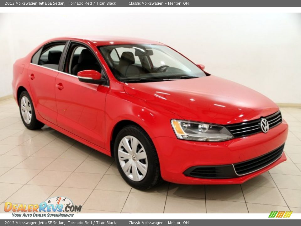 2013 Volkswagen Jetta SE Sedan Tornado Red / Titan Black Photo #1