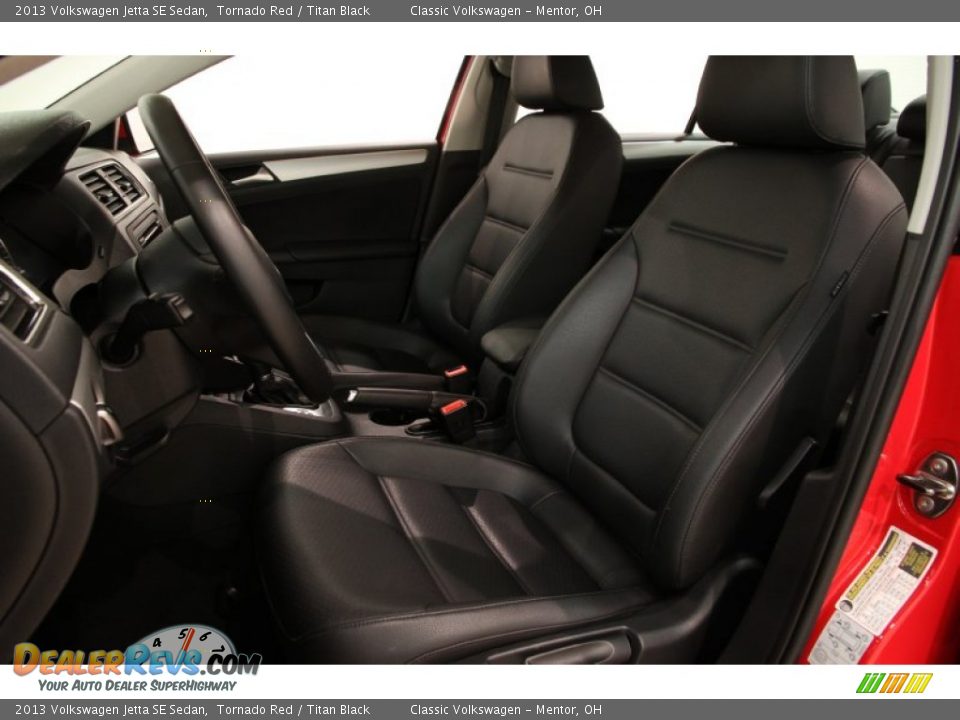 2013 Volkswagen Jetta SE Sedan Tornado Red / Titan Black Photo #5