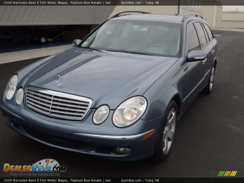2006 Mercedes-Benz E 500 4Matic Wagon Platinum Blue Metallic / Ash Photo #2
