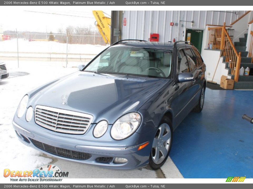 2006 Mercedes-Benz E 500 4Matic Wagon Platinum Blue Metallic / Ash Photo #3