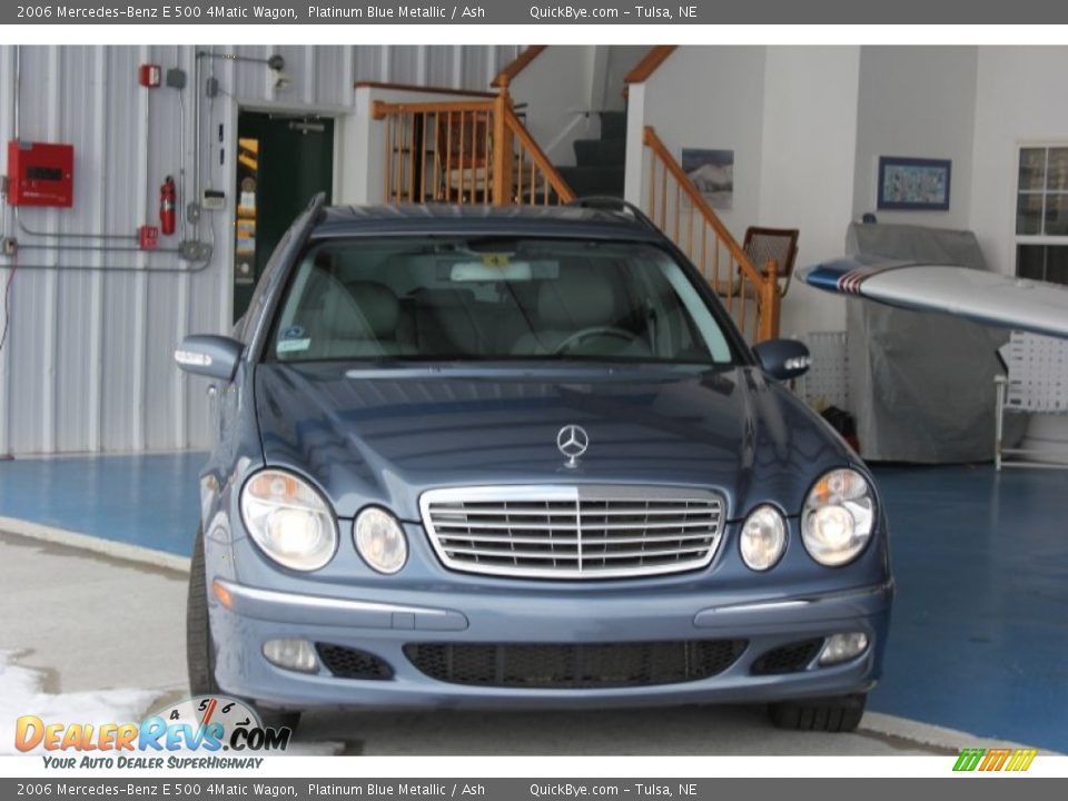 2006 Mercedes-Benz E 500 4Matic Wagon Platinum Blue Metallic / Ash Photo #7