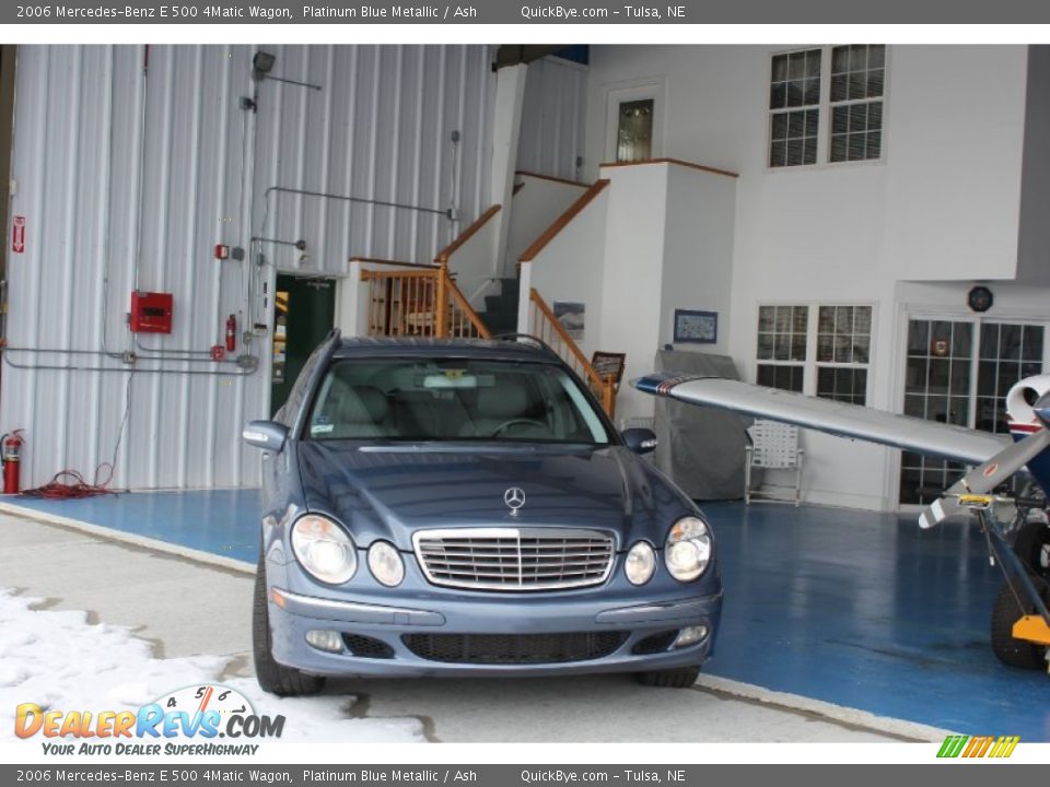 2006 Mercedes-Benz E 500 4Matic Wagon Platinum Blue Metallic / Ash Photo #8