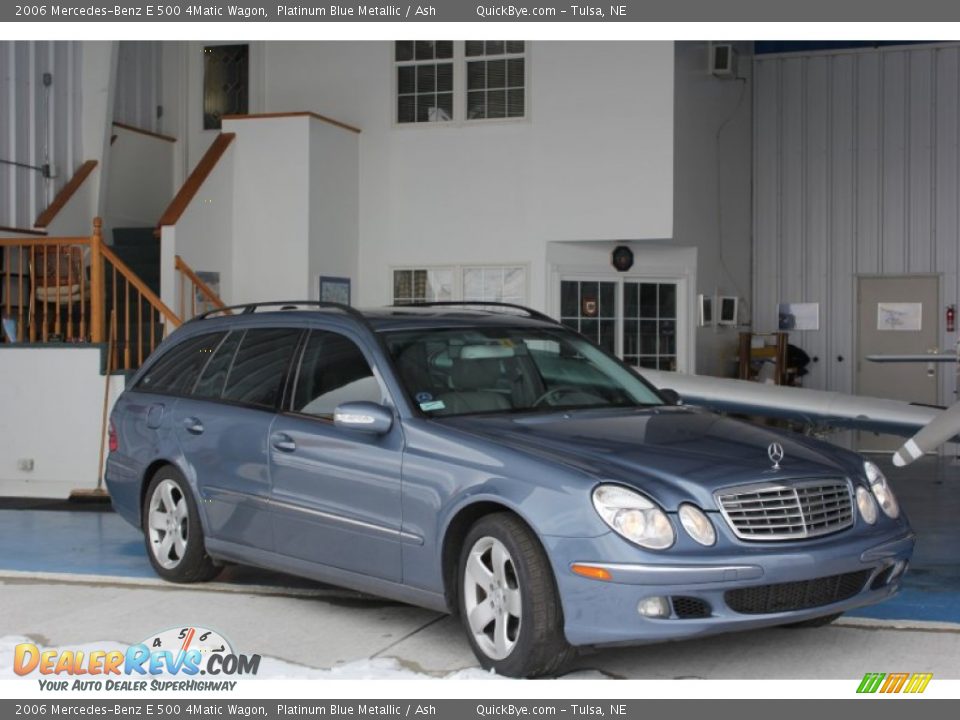 2006 Mercedes-Benz E 500 4Matic Wagon Platinum Blue Metallic / Ash Photo #10