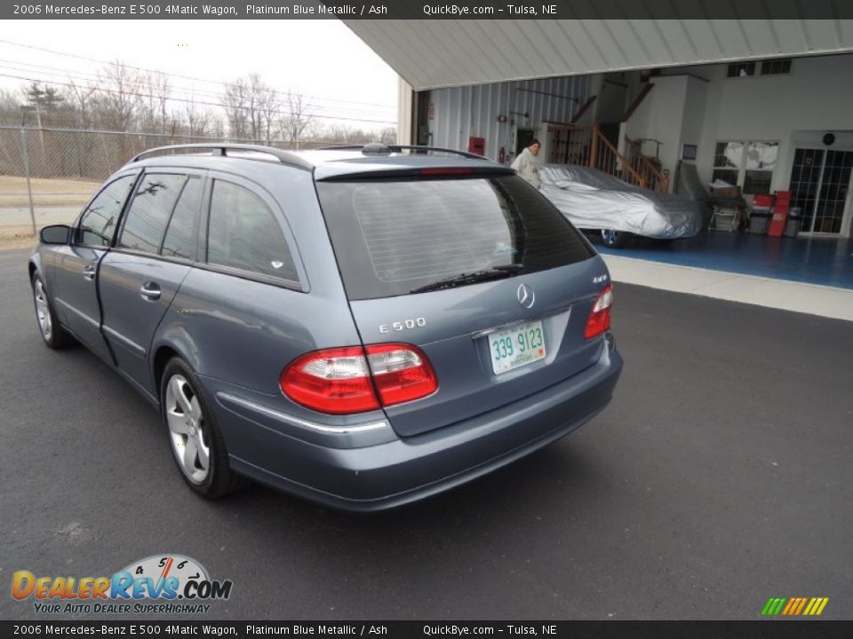 2006 Mercedes-Benz E 500 4Matic Wagon Platinum Blue Metallic / Ash Photo #15