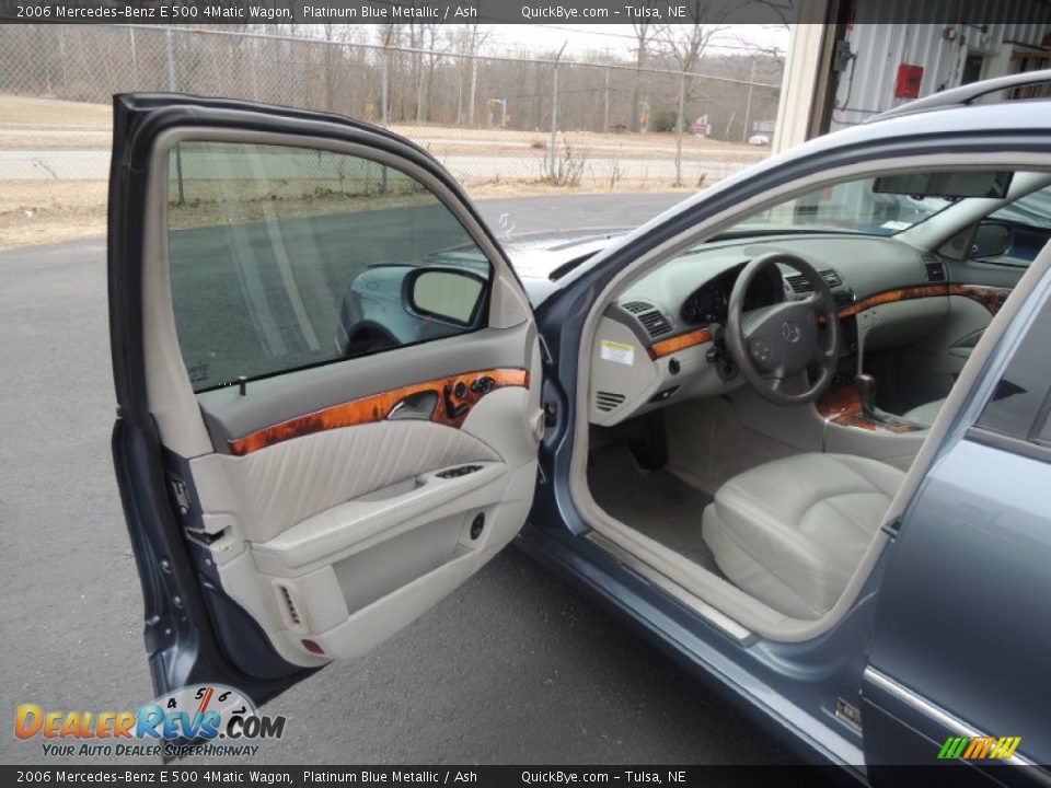 2006 Mercedes-Benz E 500 4Matic Wagon Platinum Blue Metallic / Ash Photo #16