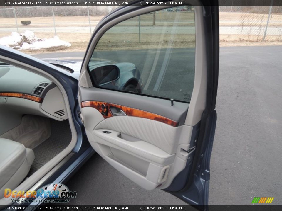 2006 Mercedes-Benz E 500 4Matic Wagon Platinum Blue Metallic / Ash Photo #22