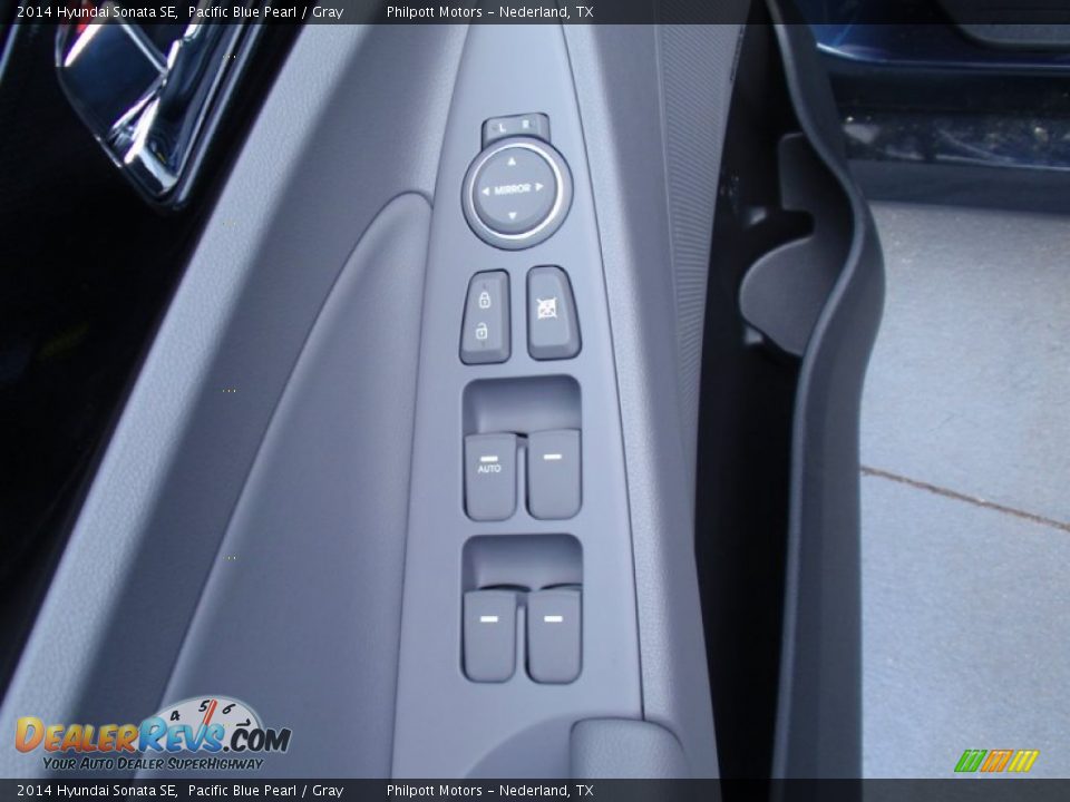 2014 Hyundai Sonata SE Pacific Blue Pearl / Gray Photo #24