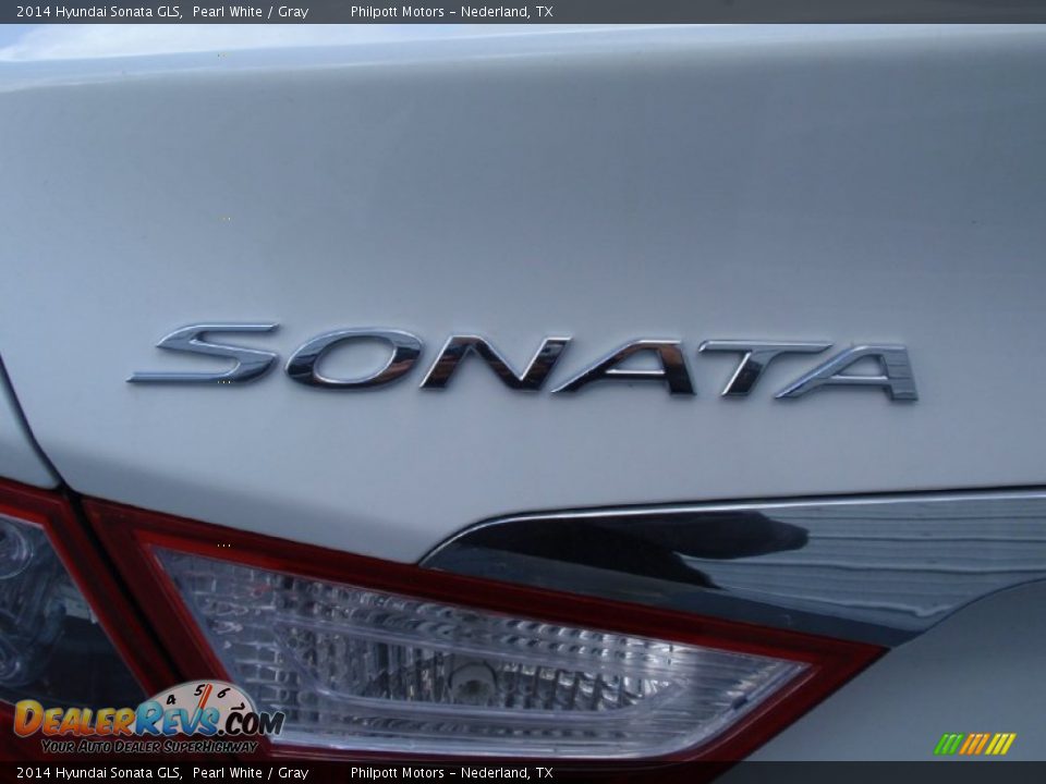 2014 Hyundai Sonata GLS Pearl White / Gray Photo #13