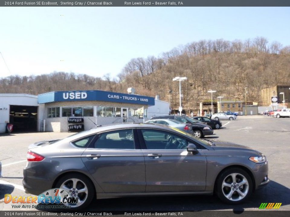 2014 Ford Fusion SE EcoBoost Sterling Gray / Charcoal Black Photo #1
