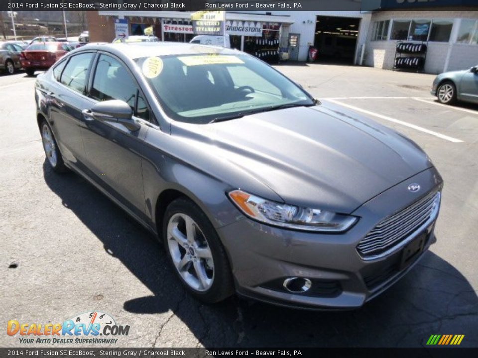 2014 Ford Fusion SE EcoBoost Sterling Gray / Charcoal Black Photo #2