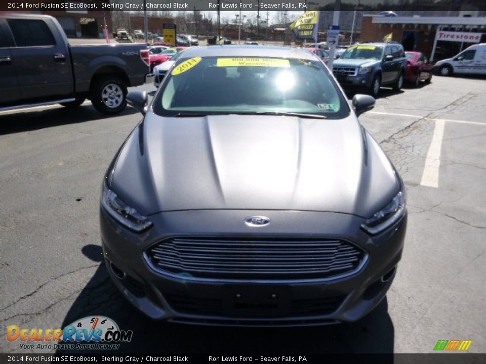 2014 Ford Fusion SE EcoBoost Sterling Gray / Charcoal Black Photo #3