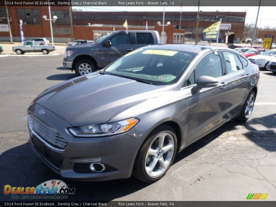 2014 Ford Fusion SE EcoBoost Sterling Gray / Charcoal Black Photo #4