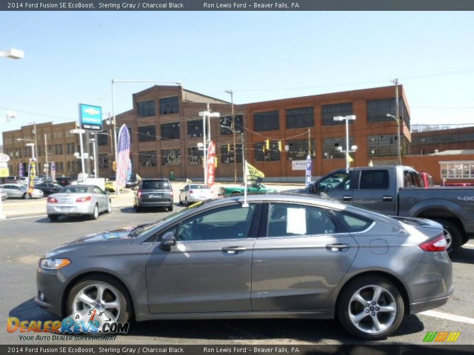 2014 Ford Fusion SE EcoBoost Sterling Gray / Charcoal Black Photo #5