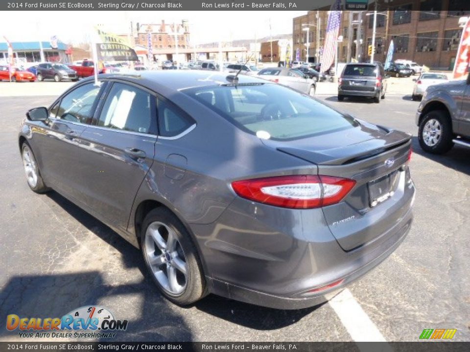 2014 Ford Fusion SE EcoBoost Sterling Gray / Charcoal Black Photo #6