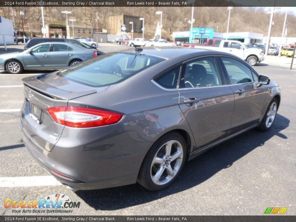 2014 Ford Fusion SE EcoBoost Sterling Gray / Charcoal Black Photo #8