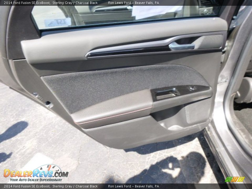 2014 Ford Fusion SE EcoBoost Sterling Gray / Charcoal Black Photo #13