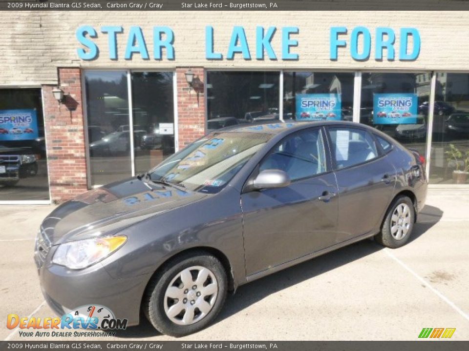 2009 Hyundai Elantra GLS Sedan Carbon Gray / Gray Photo #1