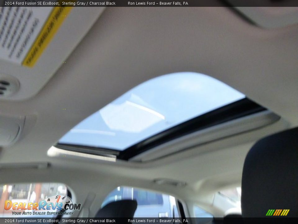 2014 Ford Fusion SE EcoBoost Sterling Gray / Charcoal Black Photo #15
