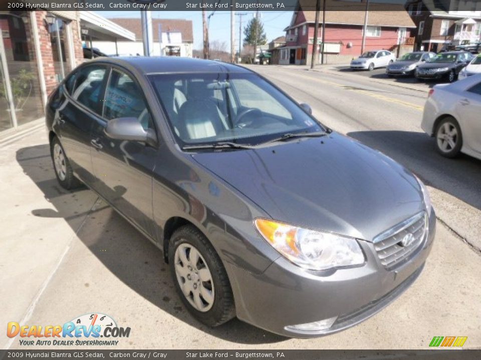 2009 Hyundai Elantra GLS Sedan Carbon Gray / Gray Photo #3