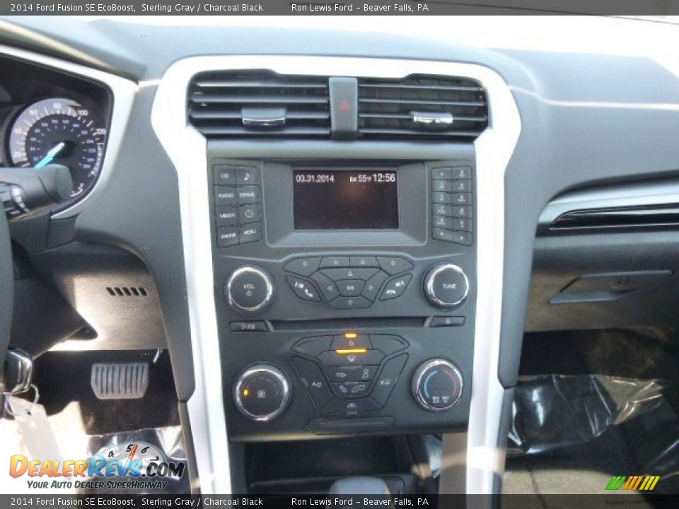 2014 Ford Fusion SE EcoBoost Sterling Gray / Charcoal Black Photo #16