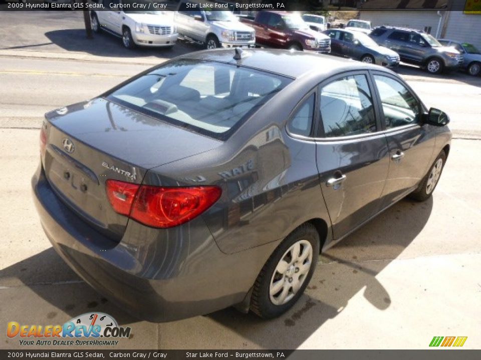 2009 Hyundai Elantra GLS Sedan Carbon Gray / Gray Photo #5