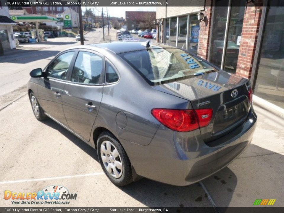2009 Hyundai Elantra GLS Sedan Carbon Gray / Gray Photo #7