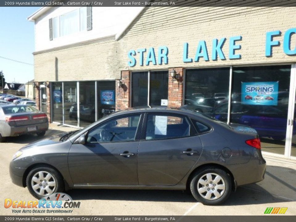 2009 Hyundai Elantra GLS Sedan Carbon Gray / Gray Photo #8