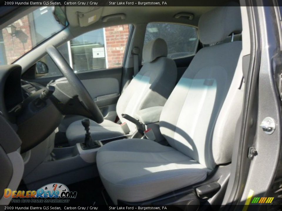 2009 Hyundai Elantra GLS Sedan Carbon Gray / Gray Photo #10