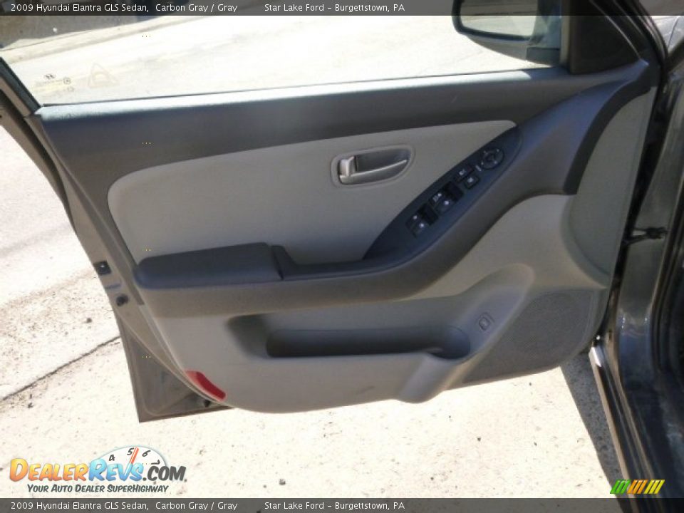 2009 Hyundai Elantra GLS Sedan Carbon Gray / Gray Photo #11