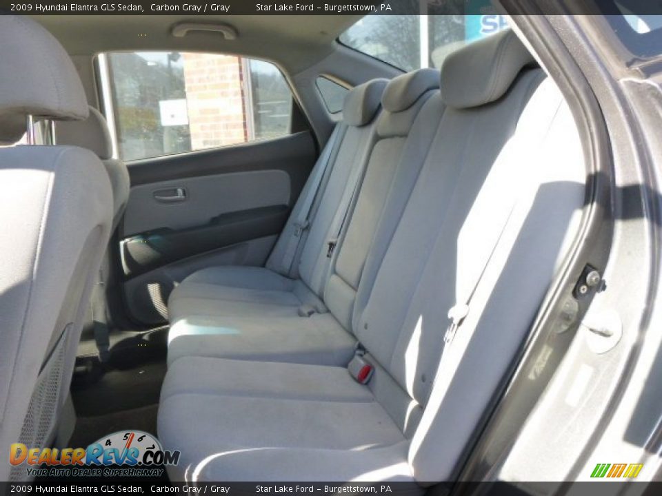 2009 Hyundai Elantra GLS Sedan Carbon Gray / Gray Photo #12