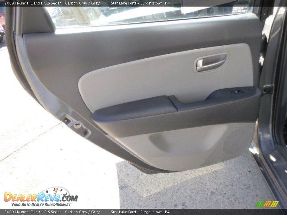 2009 Hyundai Elantra GLS Sedan Carbon Gray / Gray Photo #13