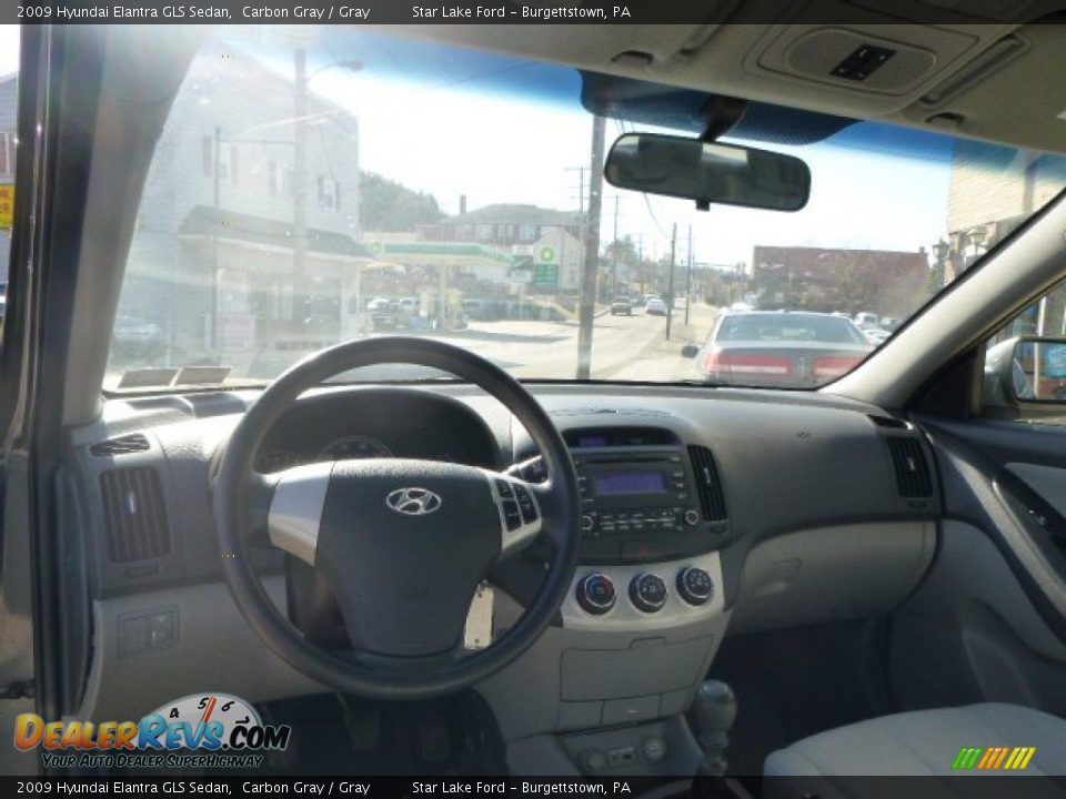 2009 Hyundai Elantra GLS Sedan Carbon Gray / Gray Photo #14