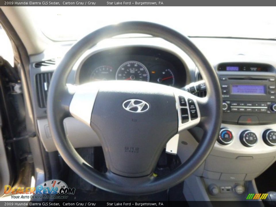 2009 Hyundai Elantra GLS Sedan Carbon Gray / Gray Photo #18