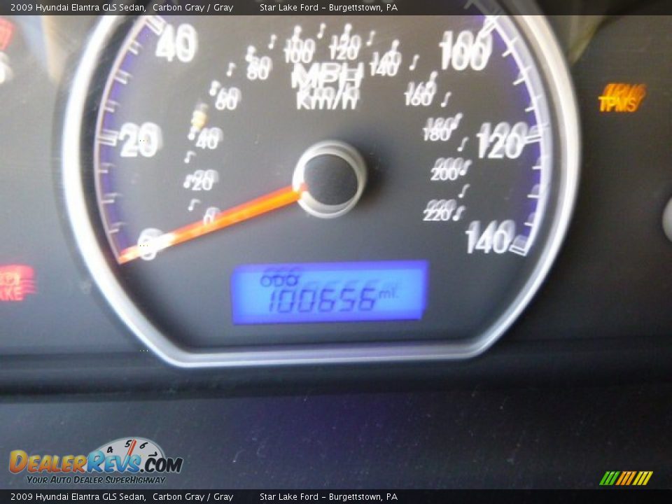 2009 Hyundai Elantra GLS Sedan Carbon Gray / Gray Photo #19