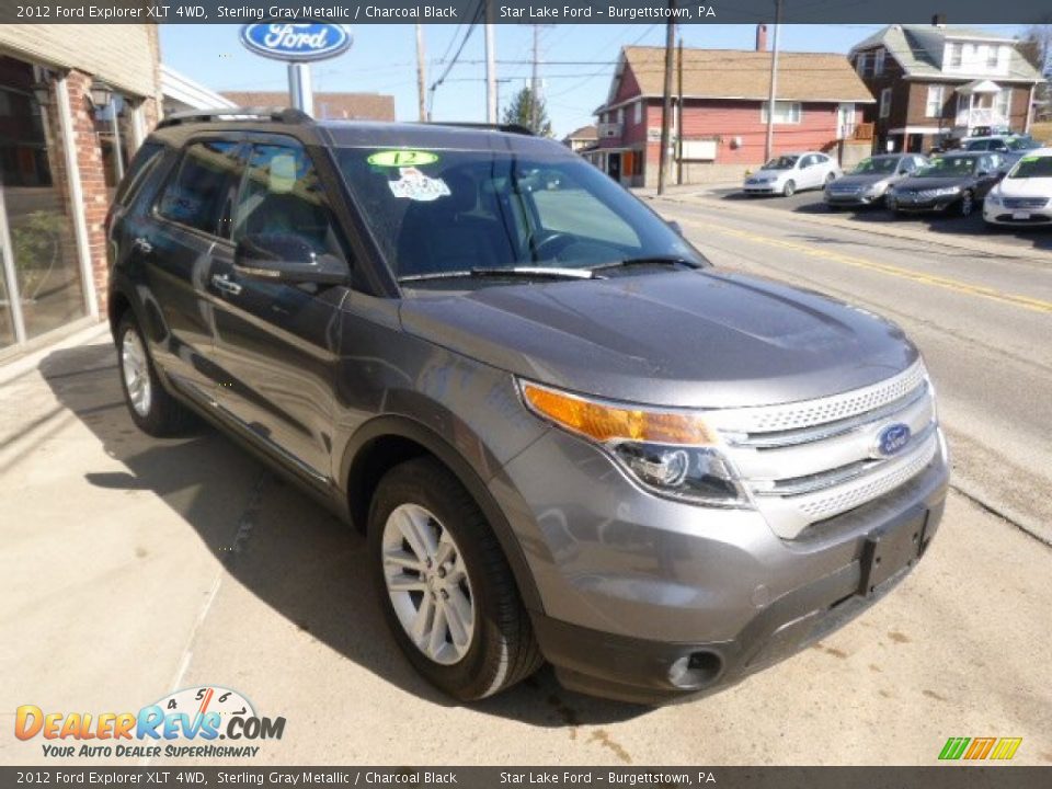 2012 Ford Explorer XLT 4WD Sterling Gray Metallic / Charcoal Black Photo #3