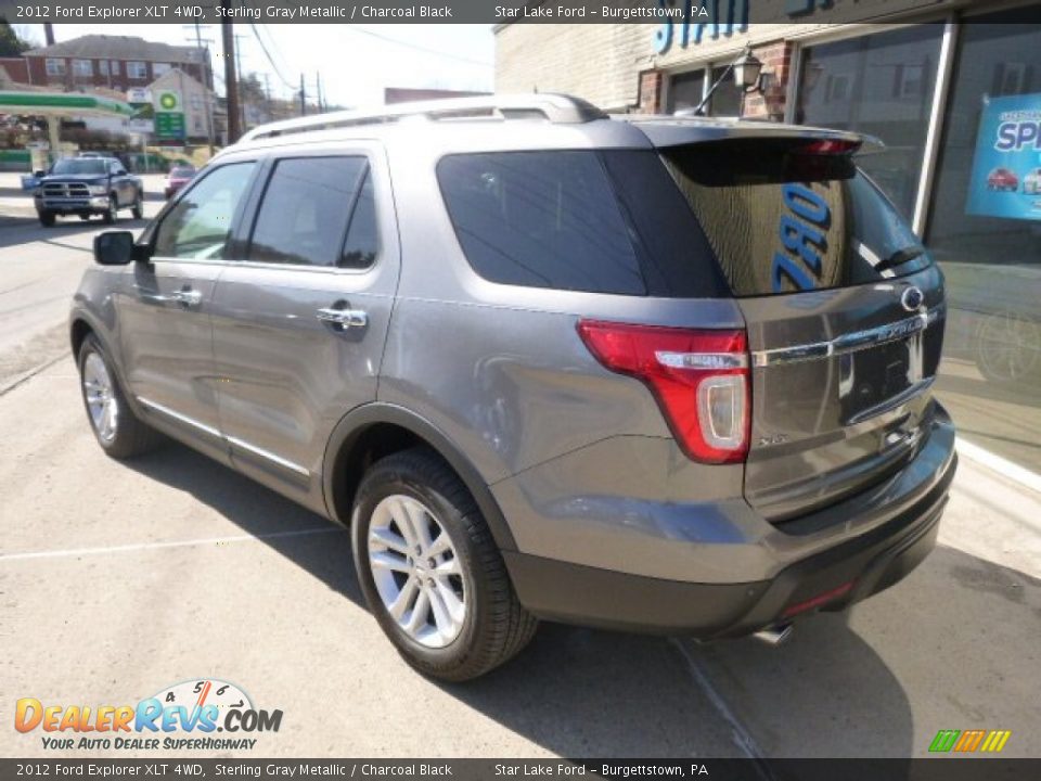 2012 Ford Explorer XLT 4WD Sterling Gray Metallic / Charcoal Black Photo #6