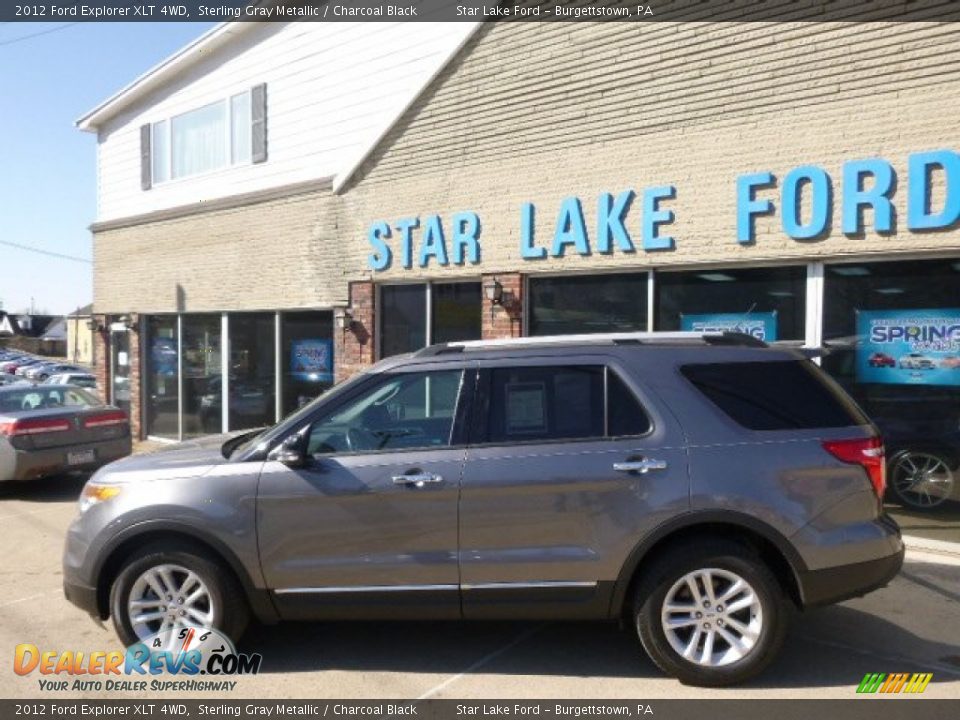 2012 Ford Explorer XLT 4WD Sterling Gray Metallic / Charcoal Black Photo #7