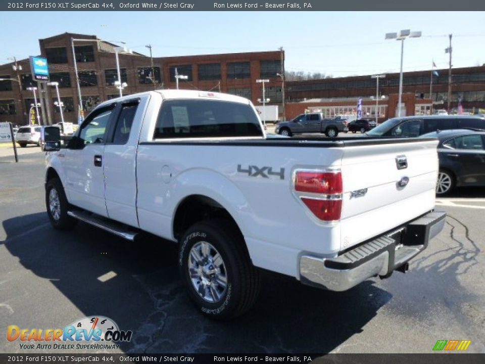 2012 Ford F150 XLT SuperCab 4x4 Oxford White / Steel Gray Photo #6