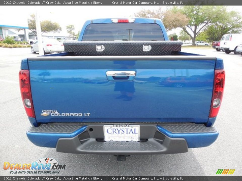 2012 Chevrolet Colorado LT Crew Cab Aqua Blue Metallic / Ebony Photo #7