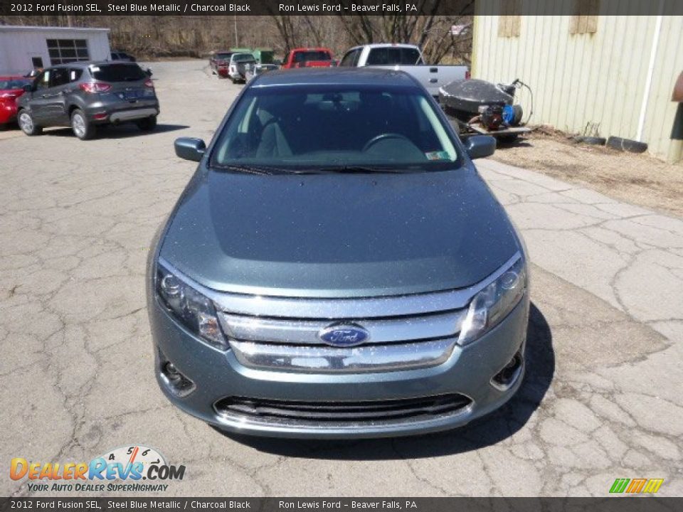 2012 Ford Fusion SEL Steel Blue Metallic / Charcoal Black Photo #3