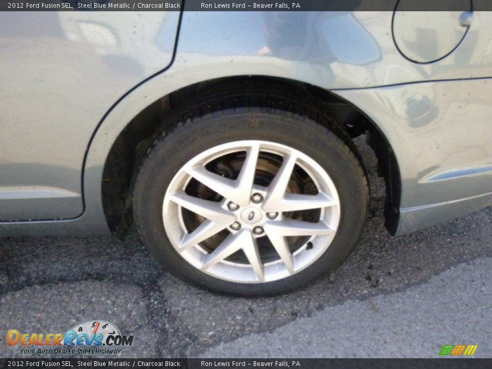 2012 Ford Fusion SEL Steel Blue Metallic / Charcoal Black Photo #9