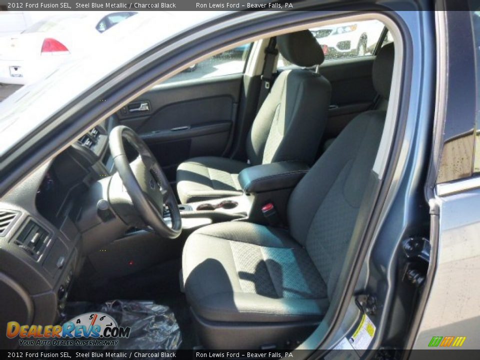 2012 Ford Fusion SEL Steel Blue Metallic / Charcoal Black Photo #10