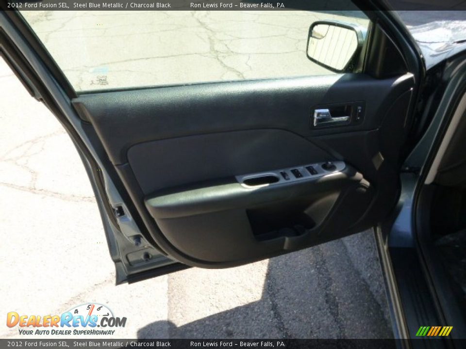 2012 Ford Fusion SEL Steel Blue Metallic / Charcoal Black Photo #11