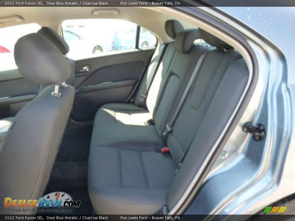 2012 Ford Fusion SEL Steel Blue Metallic / Charcoal Black Photo #12