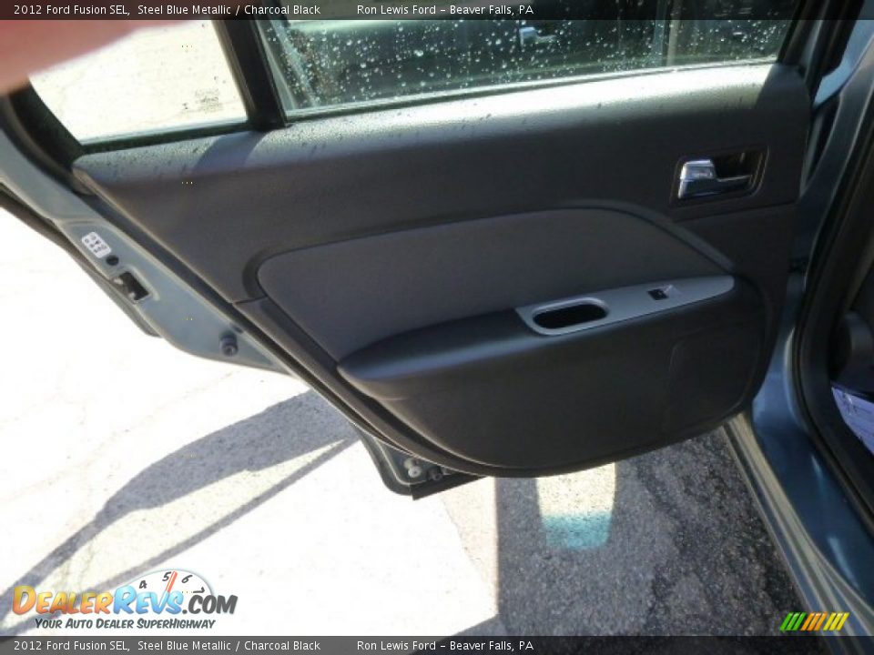 2012 Ford Fusion SEL Steel Blue Metallic / Charcoal Black Photo #13