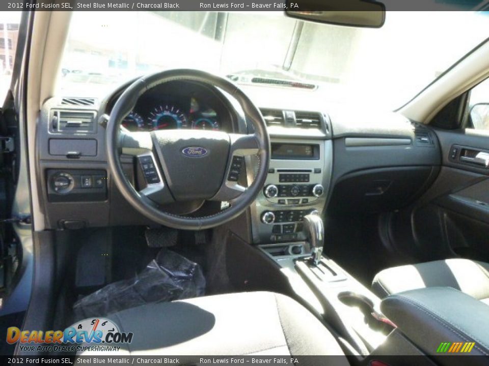 2012 Ford Fusion SEL Steel Blue Metallic / Charcoal Black Photo #14