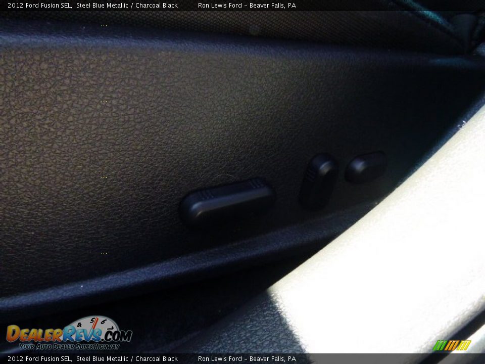 2012 Ford Fusion SEL Steel Blue Metallic / Charcoal Black Photo #15